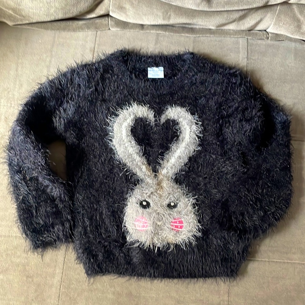 Polarn O. Pyret fuzzy sweater size 3-4